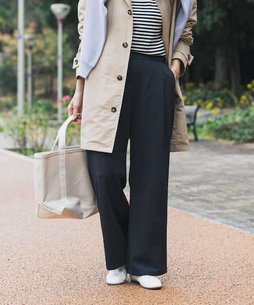 『UR TECH』完声フロントタックイージーパンツ