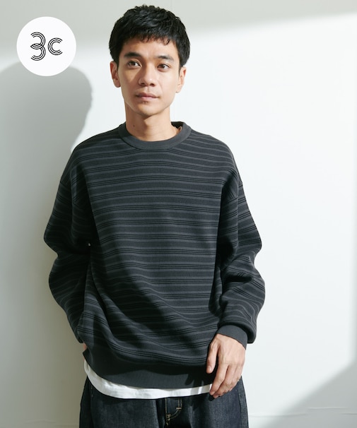 『UR TECH Renew Knit』クルーネックプルオーバー