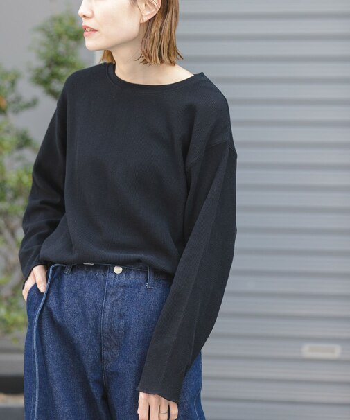 FORK&SPOON　メッシュロングスリーブプルオーバー