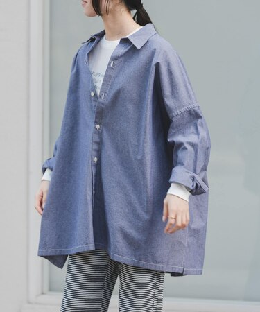 FORK&SPOON　ビッグシャンブレーシャツ