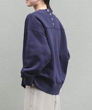 FORK&SPOON バックボタンスウェット