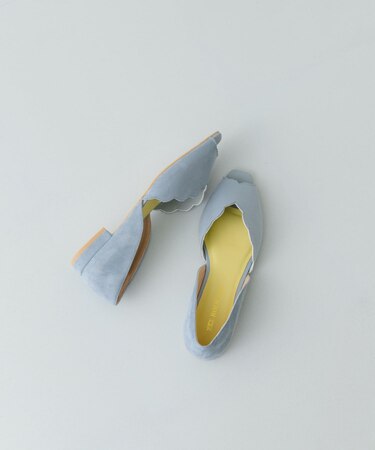 ピープトゥスカラップセパレートサンダル