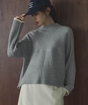 ワイドリブ切替えニット
