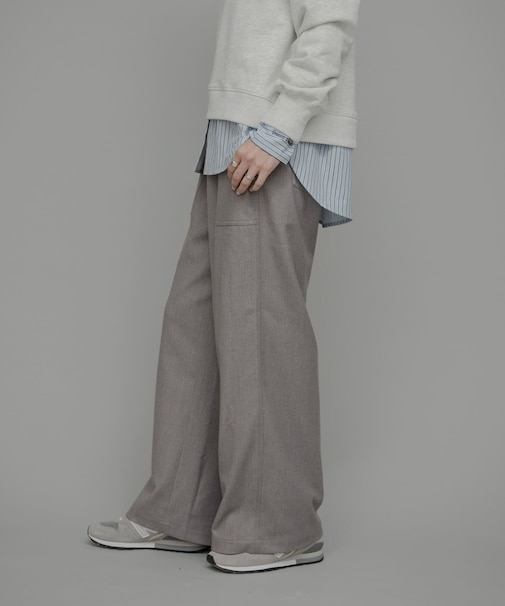 デニムライクアソートベイカーイージーパンツ
