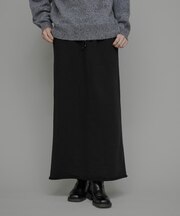 裏起毛スウェットナロースカート