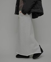 裏起毛スウェットナロースカート