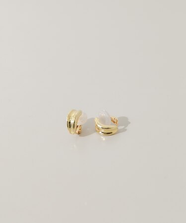 メタルカーブラインイヤリング