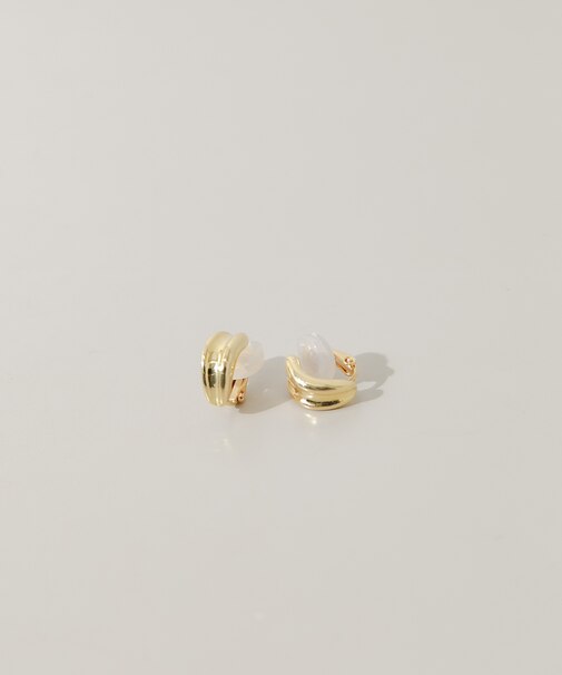 メタルカーブラインイヤリング