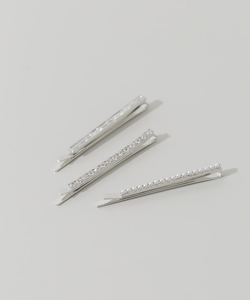 ビジューパール3セットヘアピン