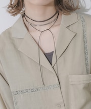 メタルロングコードチョーカー