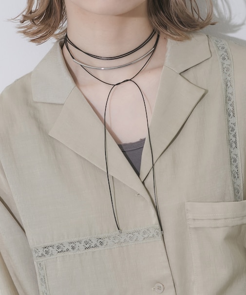 メタルロングコードチョーカー