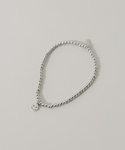 ステンレスチャームビーズブレスレット