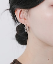 メタルボールフープピアス