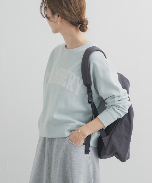 【ベージュ系その他】カレッジロゴ刺繍スウェット URBAN RESEARCH DOORS（アーバンリサーチドアーズ） トレーナー