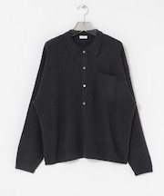 crepuscule　Crepe Knit Shirts