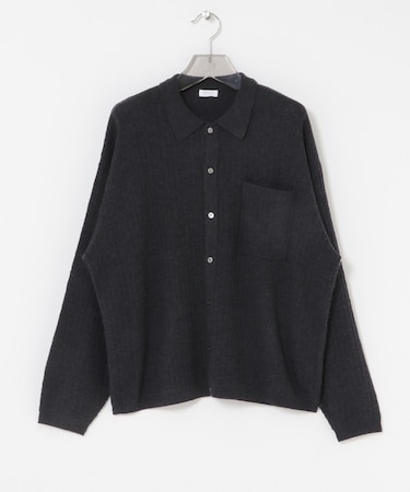 crepuscule　Crepe Knit Shirts