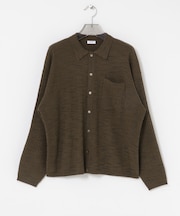 crepuscule　Crepe Knit Shirts