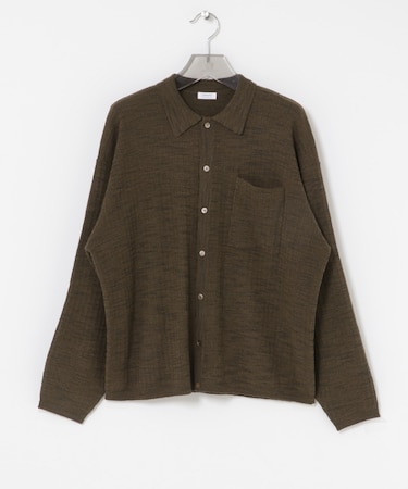 crepuscule　Crepe Knit Shirts