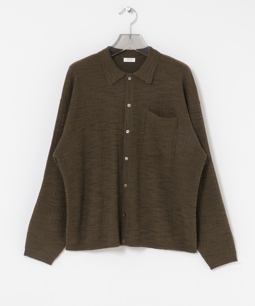 crepuscule　Crepe Knit Shirts
