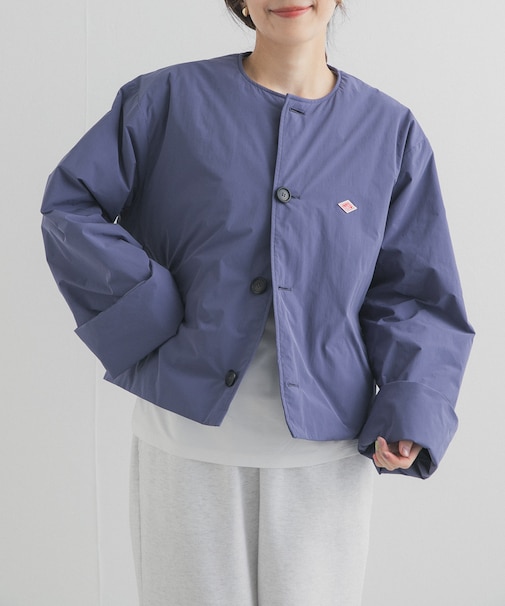 DANTON　COLLARLESS JACKET