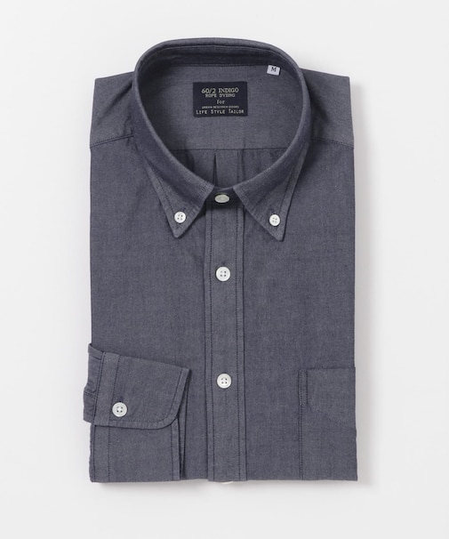 LIFE STYLE TAILOR　シャンブレーBDシャツ