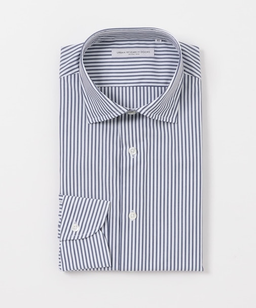 LIFE STYLE TAILOR　セミワイドロンドンストライプシャツ