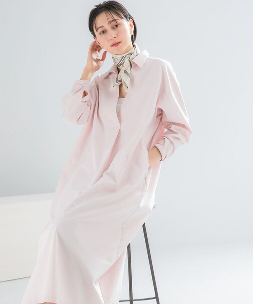 『WEB／一部店舗限』スキッパーデニムワンピース