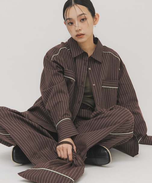 ストライプBIGシャツ