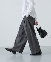 コットン2タックパンツ