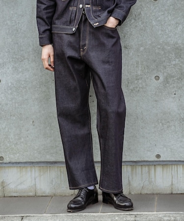 SHIOTA　スーピマDENIM PANTSバギー#JAY