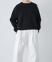 コットンカシミヤスムースプルオーバー