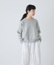 コットンカシミヤスムースプルオーバー
