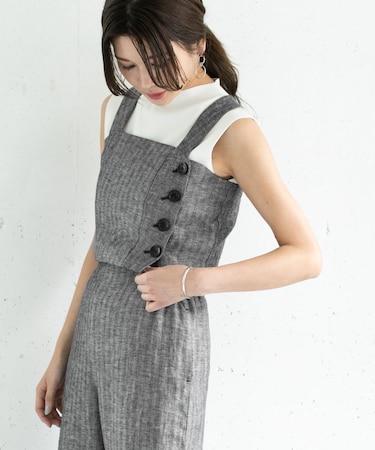 ミックスヘリンボーンビスチェ∴