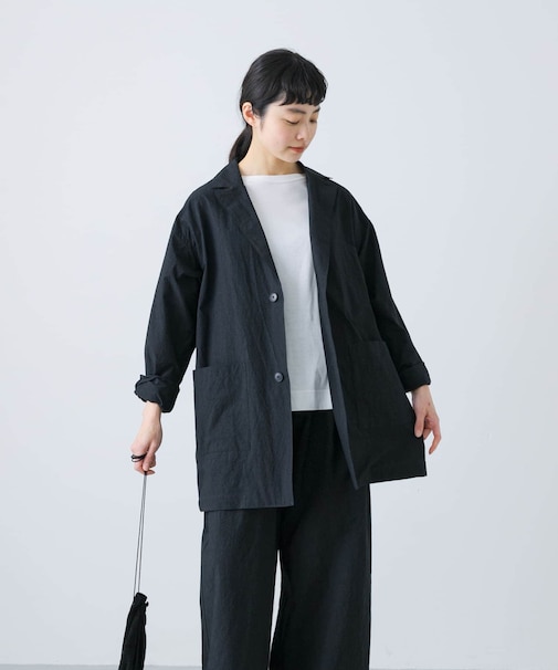 『ユニセックス』コットンテーラードジャケット