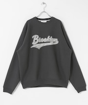 裏起毛プリントスウェットプルオーバー