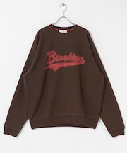 裏起毛プリントスウェットプルオーバー