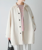 コットンバックタックショートコート