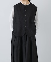 リネンコットンワイドベスト