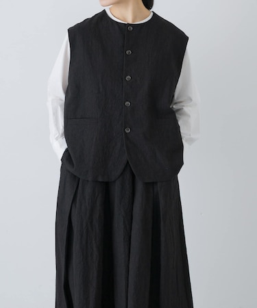 リネンコットンワイドベスト