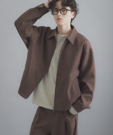 『撥水／防花粉』SKIN Proofジップブルゾン