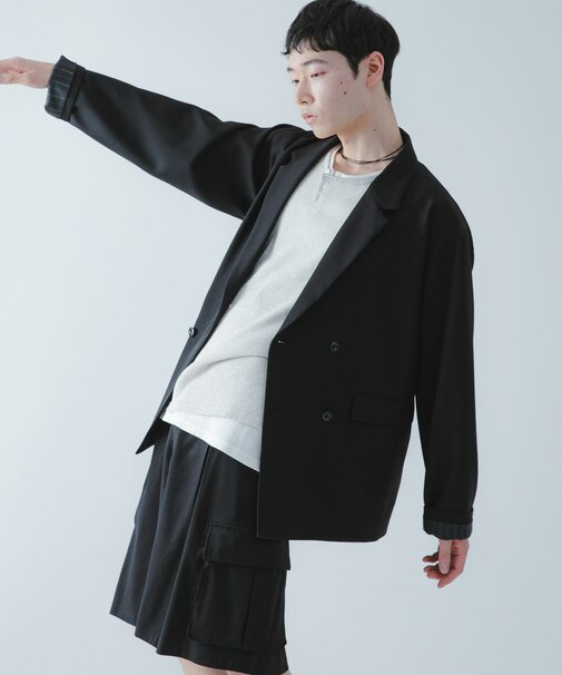 『撥水／防花粉』SKIN Proofダブルテーラードジャケット