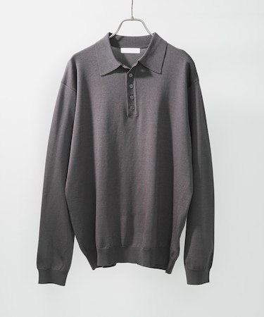 『洗濯可／防花粉』SKIN Proofニットポロシャツ