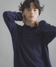 『洗濯可／防花粉』SKIN Proofニットポロシャツ