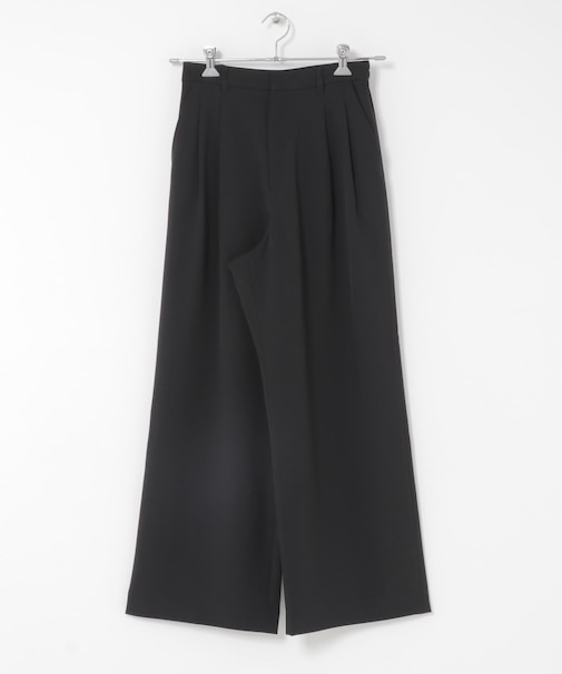 『イージーケア／速乾／UVカット／接触冷感』ツータックルーズスラックス