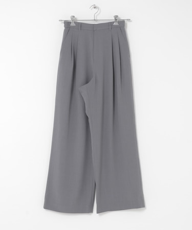 『イージーケア/速乾/UVカット/接触冷感』ツータックルーズスラックス