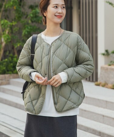 ライトダウンキルトショートブルゾン