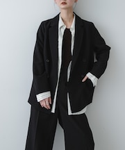 『イージーケア』ダブルテーラードジャケット