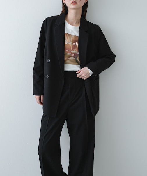 『イージーケア』ダブルテーラードジャケット