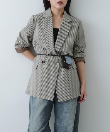 『イージーケア』ダブルテーラードジャケット