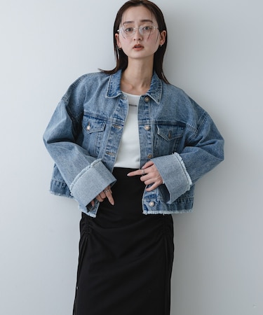 ロールアップデニムジャケット